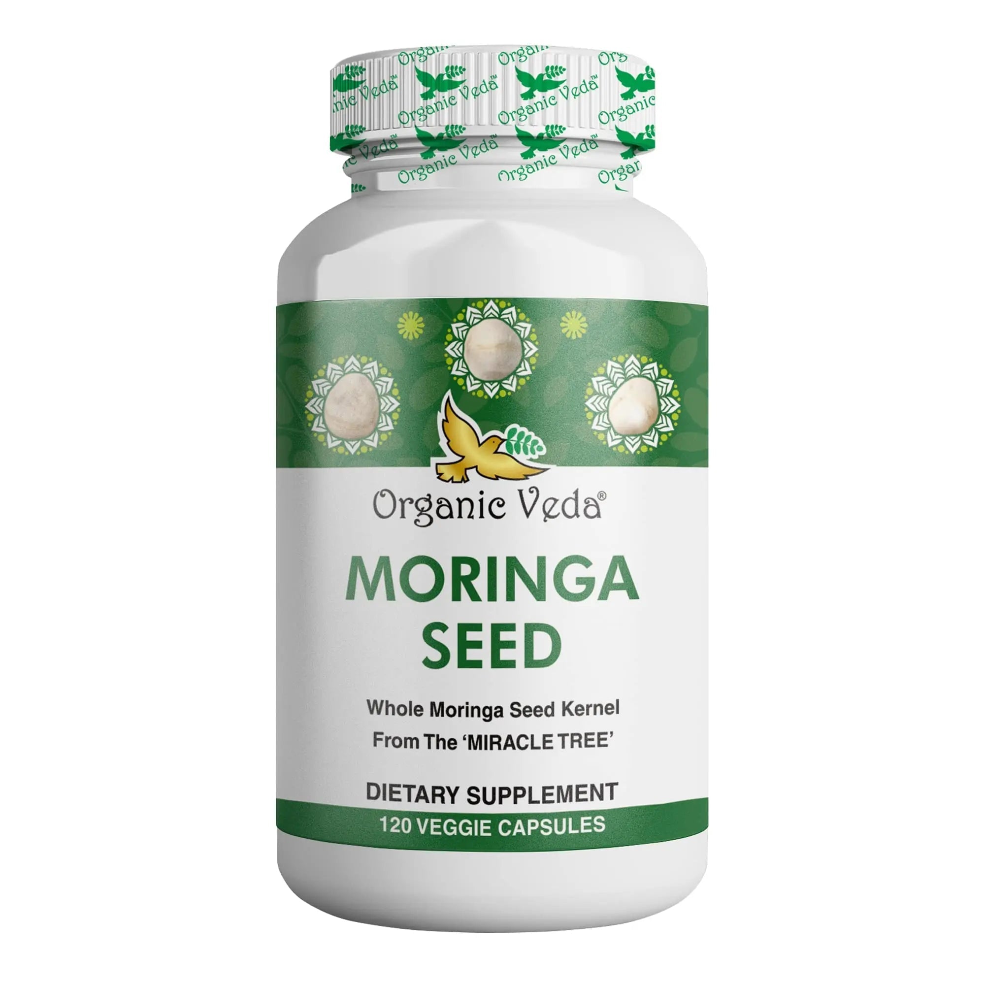 Organic Veda Moringa Seed Capsules - Pure Organic Moringa Capsules Seed Powder - TrustMedUSA