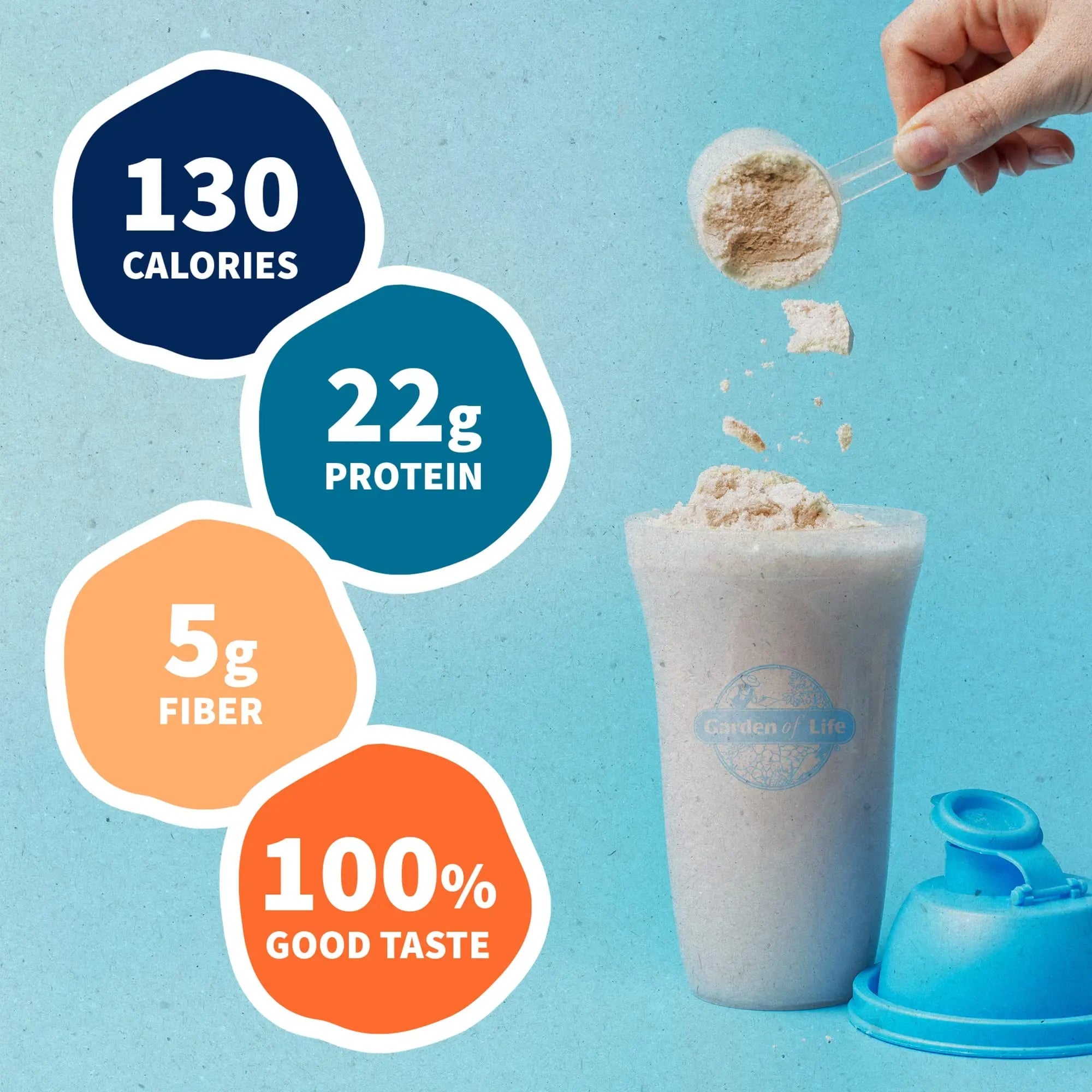 Organic Vegan Vanilla Protein Powder - Garden of Life – 22g Complete Plant Based Raw - TrustMedUSA