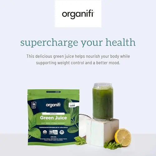 Organifi: GO Packs - Green Juice - Organic Superfood Supplement Powder - 15 Servings - TrustMedUSA
