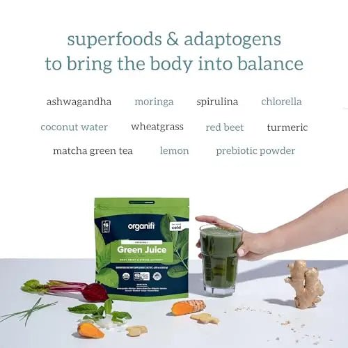 Organifi: GO Packs - Green Juice - Organic Superfood Supplement Powder - 15 Servings - TrustMedUSA