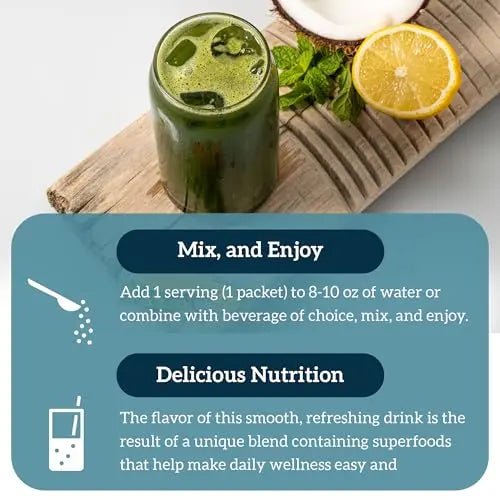 Organifi: GO Packs - Green Juice - Organic Superfood Supplement Powder - 15 Servings - TrustMedUSA