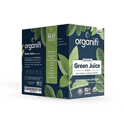 Organifi: GO Packs - Green Juice - Organic Superfood Supplement Powder - 30 Count - TrustMedUSA