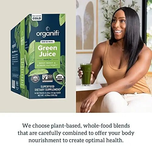 Organifi: GO Packs - Green Juice - Organic Superfood Supplement Powder - 30 Count - TrustMedUSA