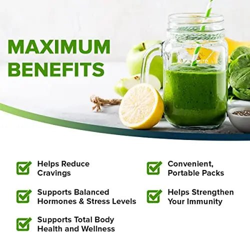 Organifi: GO Packs - Green Juice - Organic Superfood Supplement Powder - 30 Count - TrustMedUSA