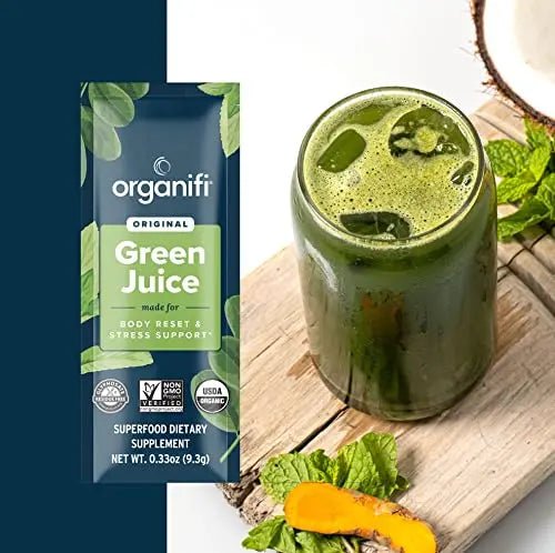 Organifi: GO Packs - Green Juice - Organic Superfood Supplement Powder - 30 Count - TrustMedUSA