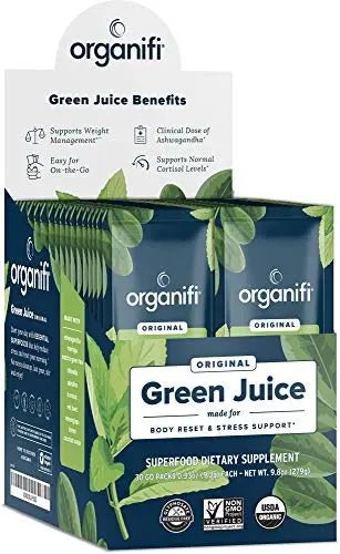Organifi: GO Packs - Green Juice - Organic Superfood Supplement Powder - 30 Count - TrustMedUSA