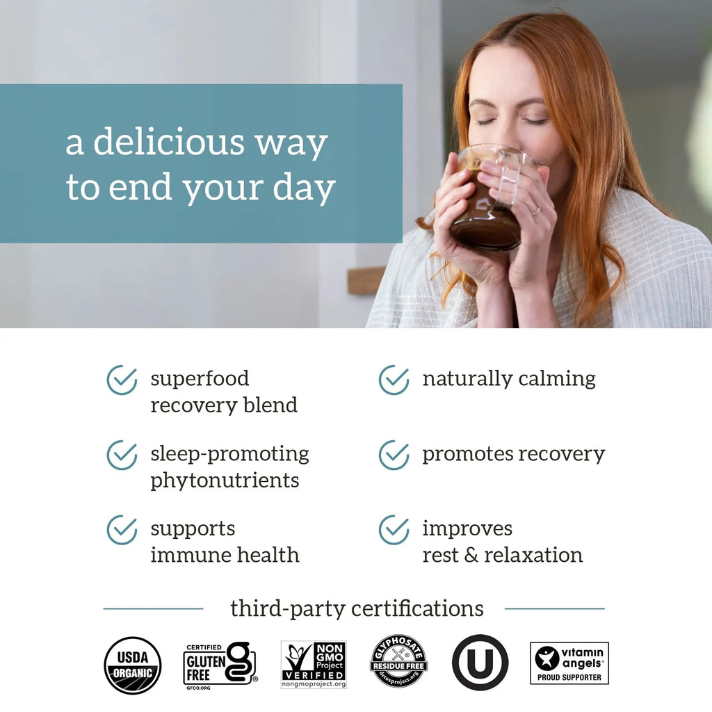 Organifi - Gold Chocolate - Superfood Supplement Powder - 20 Day Supply - Supports Rest - TrustMedUSA