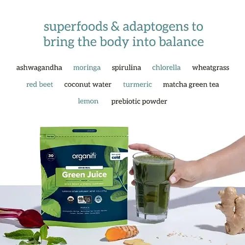 Organifi Green Juice and Red Juice Bundle - 30 Day Supply - Delicious, Refreshing Organic - TrustMedUSA