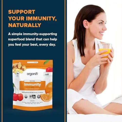Organifi Immunity - Organic Superfood Immunity Support - 15 Single Serve Packets - TrustMedUSA