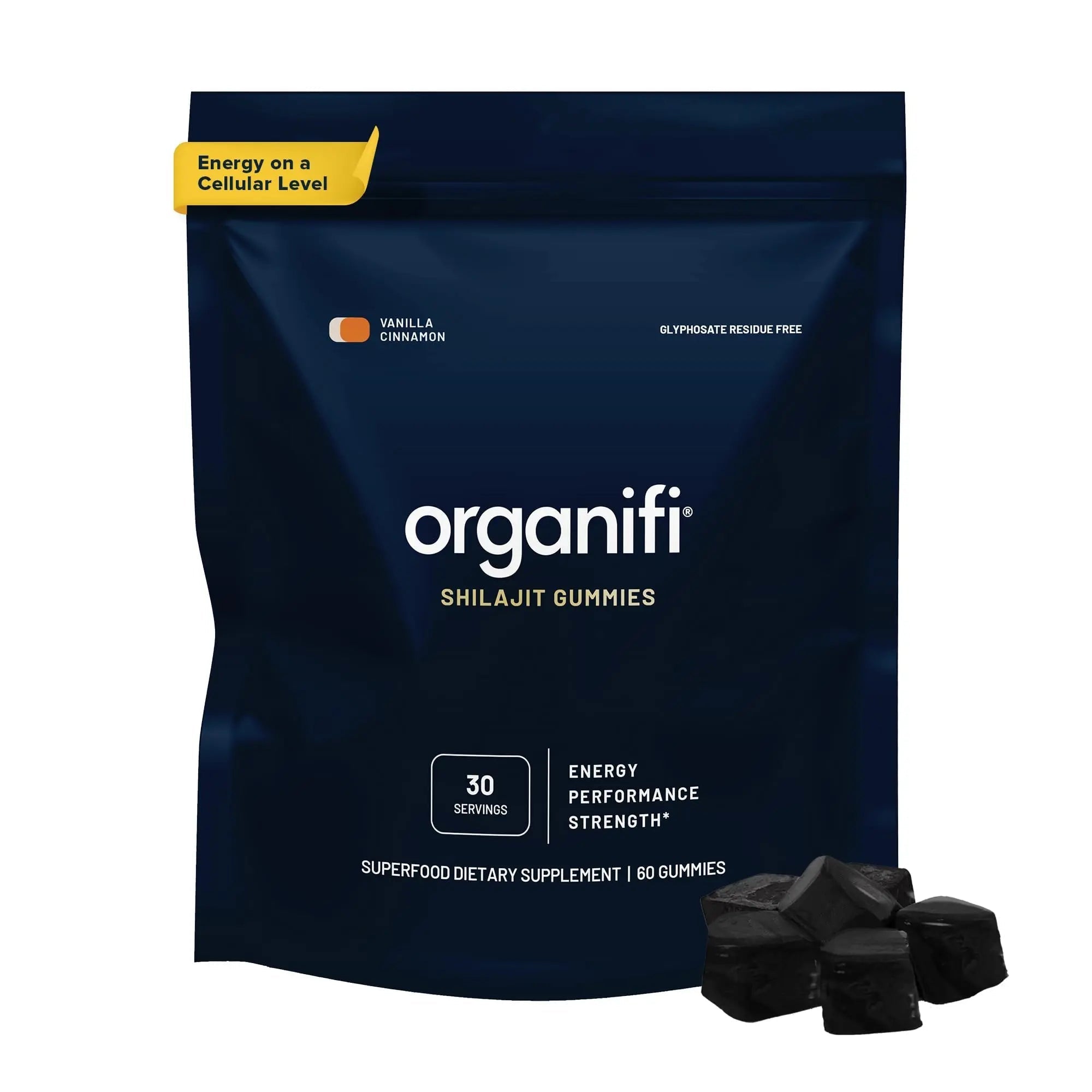 Organifi - Shilajit Gummies - Supports Natural Energy and Strength - Vanilla Cinnamon - TrustMedUSA