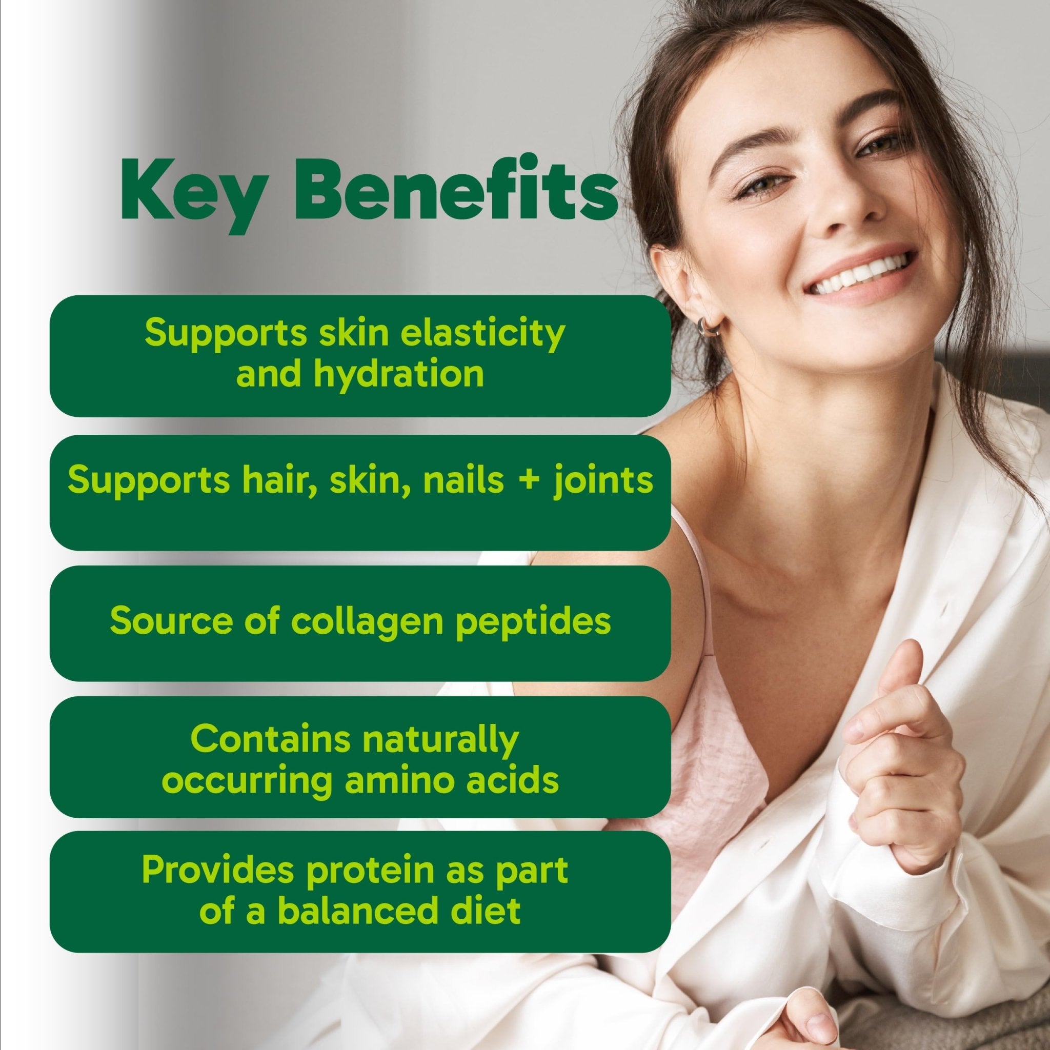 Organika Collagen Powder - for Healthy Hair, Skin, Nails, and Joints. Hydrolyzed Protein Peptides for Better Absorption- Grass-Fed, Non-GMO- Unflavoured- 2.2lbs - Maple Wellness Supplements