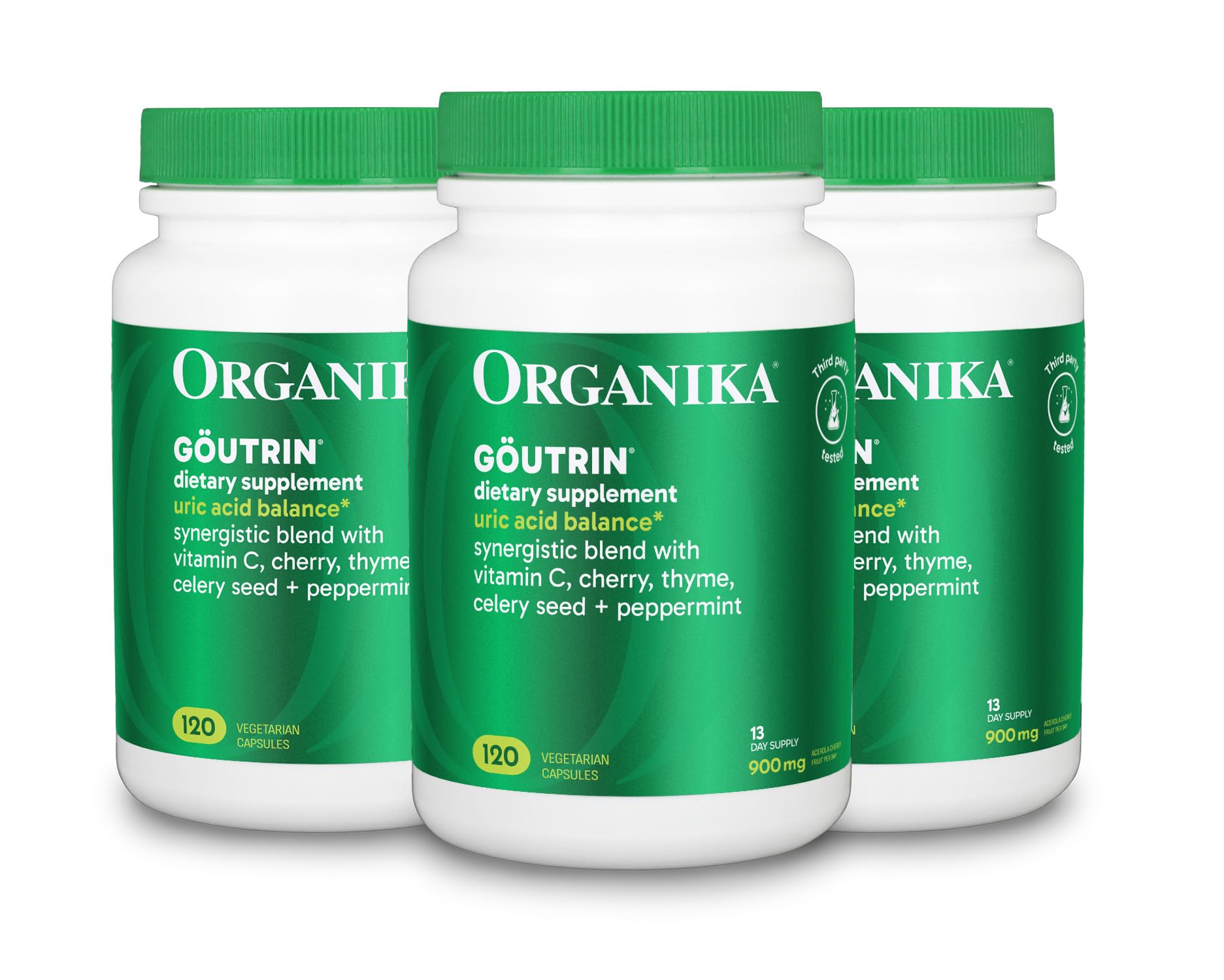 Organika Goutrin Supplement - 120ct, Pack of 3 - TrustMedUSA