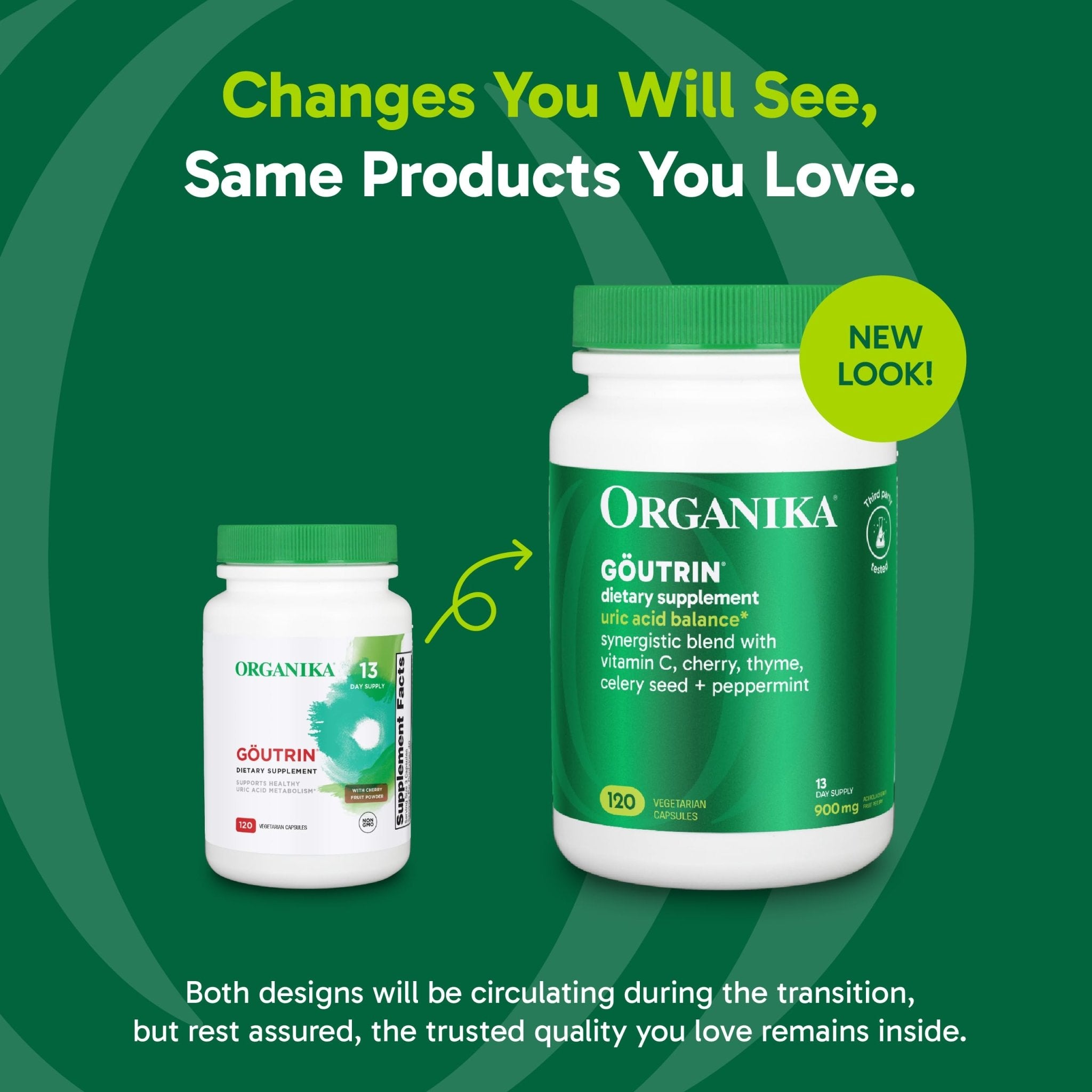 Organika Goutrin Supplement - 120ct, Pack of 3 - TrustMedUSA