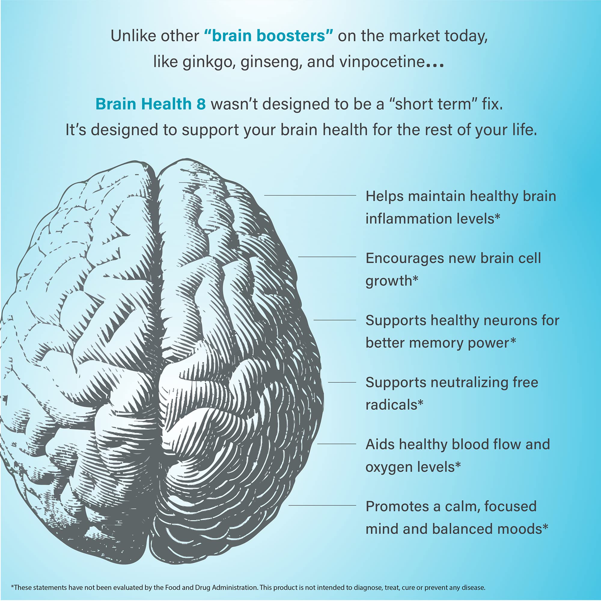 Organixx Ageless Brain Powerful Brain Health Supplement to Support Brain Function, Clarity, Focus, Re-Energize Brain Cells, Helps Promote a Balanced Mood, Gluten Free, Non GMO, 60 Vegetarian Capsules - TrustMedUSA