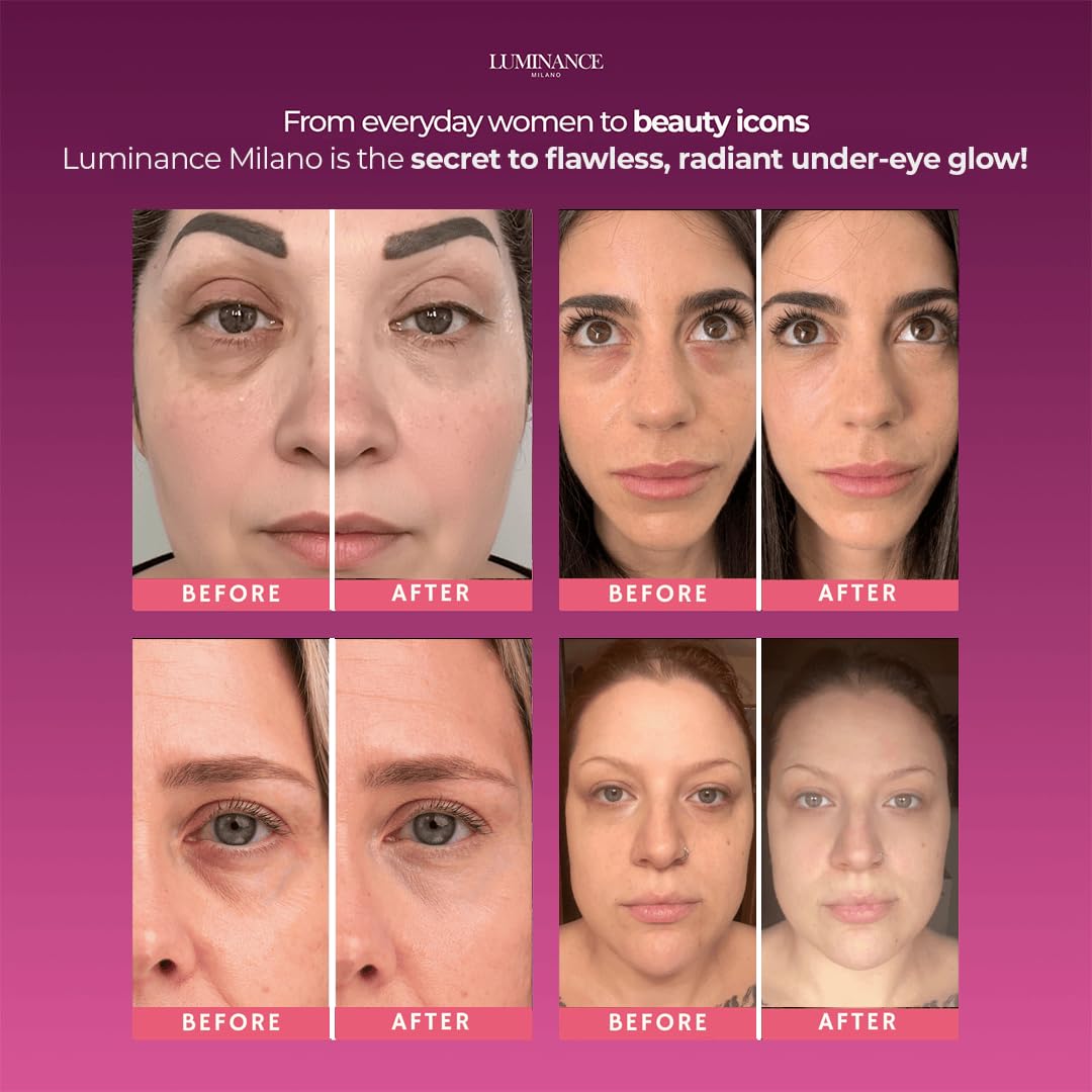 Original Luminance Milano Under Eye Brightener Pink – Lightweight Pink Under Eye Corrector for Dark Circles and Fine Lines – Vegan Concealer Brightener for Tired Eyes – Natural Radiant Finish - TrustMedUSA