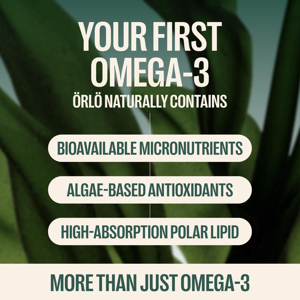 Orlo DHA Supplement 1000mg - 3X Absorption Natural Icelandic Nordic Omega 3 DHA & EPA for Brain & Eye Support – Vegan Fish Oil Alternative, No Fishy Aftertaste, 60 Easy-to-Swallow Mini Softgels - TrustMedUSA