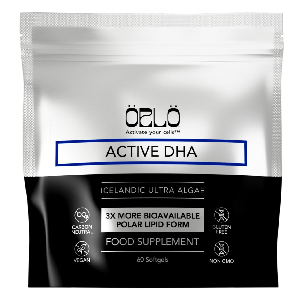 Orlo DHA Supplement 1000mg - 3X Absorption Natural Icelandic Nordic Omega 3 DHA & EPA for Brain & Eye Support – Vegan Fish Oil Alternative, No Fishy Aftertaste, 60 Easy-to-Swallow Mini Softgels - TrustMedUSA