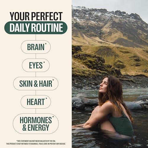Orlo DHA Supplement 1000mg - 3X Absorption Natural Icelandic Nordic Omega 3 DHA & EPA for Brain & Eye Support – Vegan Fish Oil Alternative, No Fishy Aftertaste, 60 Easy-to-Swallow Mini Softgels - TrustMedUSA