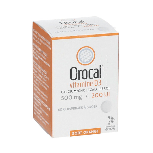 Orocal vitamin D3 500mg/200UI tablets - ARROW - TrustMedUSA