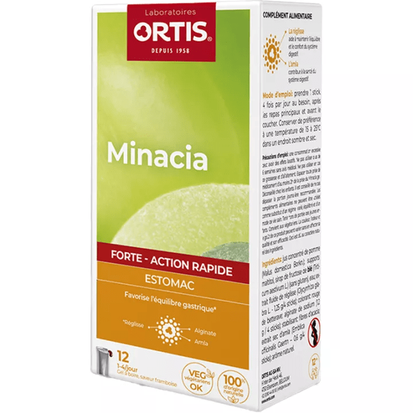 Ortis Minacia Forte Action Rapide Estomac 12 sticks - TrustMedUSA