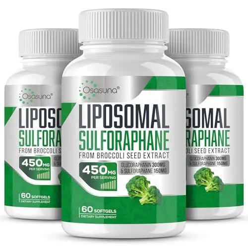 Osasuna Liposomal Sulforaphane 450MG, Maximum Absorption,180 Softgel - TrustMedUSA