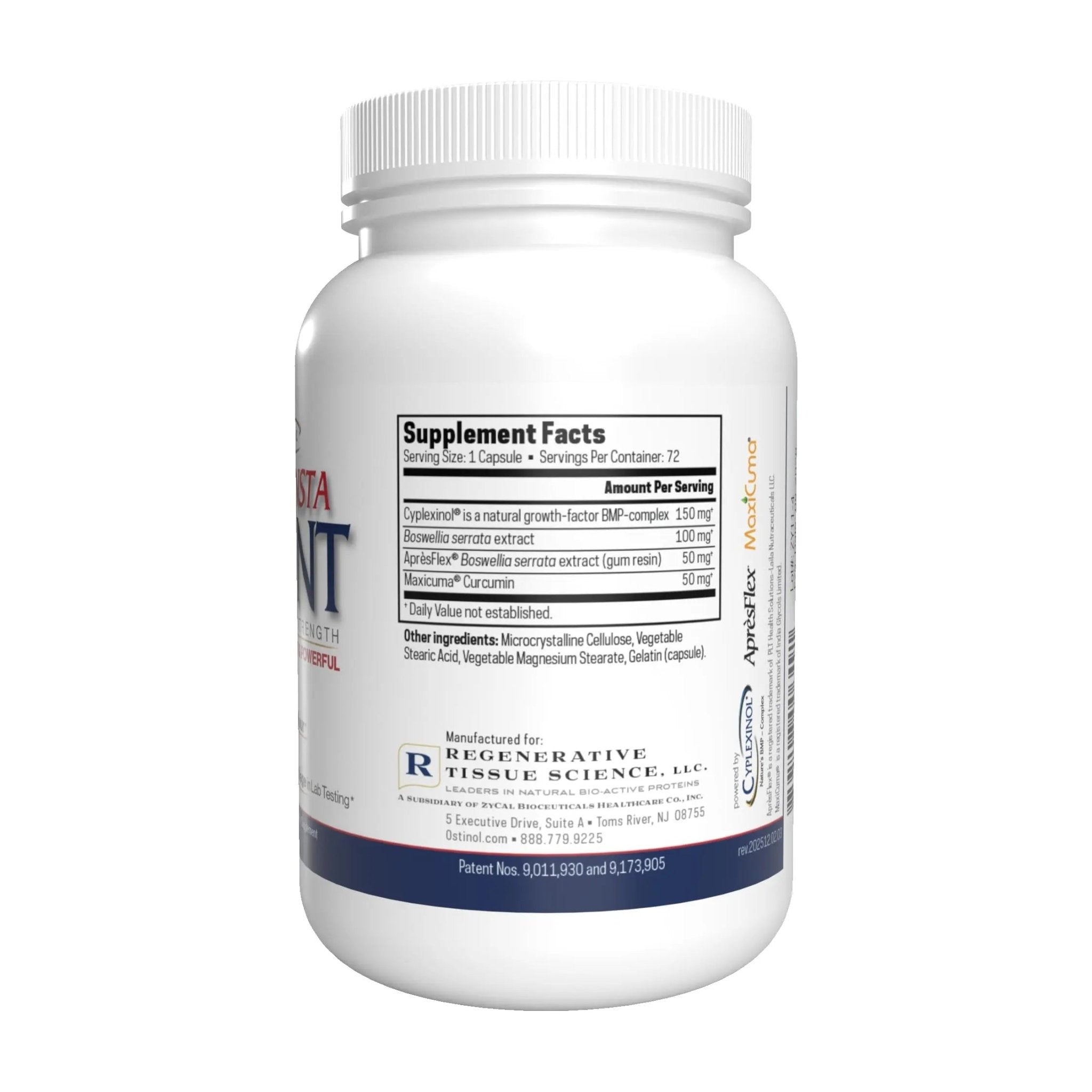 Ostinol Insta Joint Maximum Strength – Advanced Joint Support Capsules with Cyplexinol®, Maxicuma®, ApresFlex® & Boswellia – Supports Cartilage, Flexibility & Mobility – 72 Capsules - TrustMedUSA