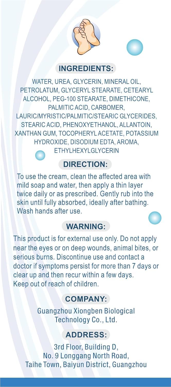 OUKEYA Urea Cream 40 Percent Tube 3 Oz, Foot & Hand Cream for Dry Cracked, 40 per Urea Lotion for Feet Maximum Strength - Maple Wellness Supplements