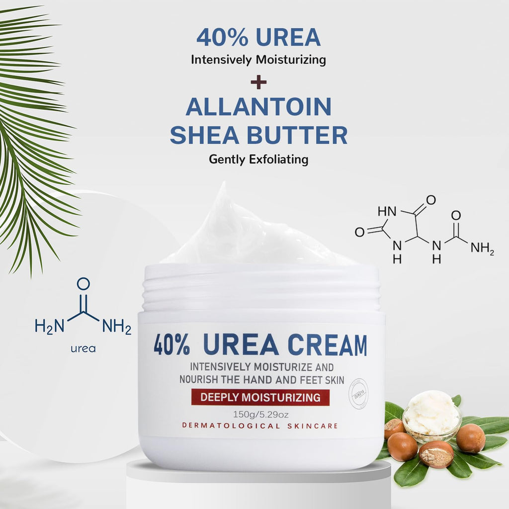 OUKEYA Urea Cream 40 Percent,Foot & Hand Cream for Dry Cracked,Urea Lotion for Feet Maximum Strength - Maple Wellness Supplements