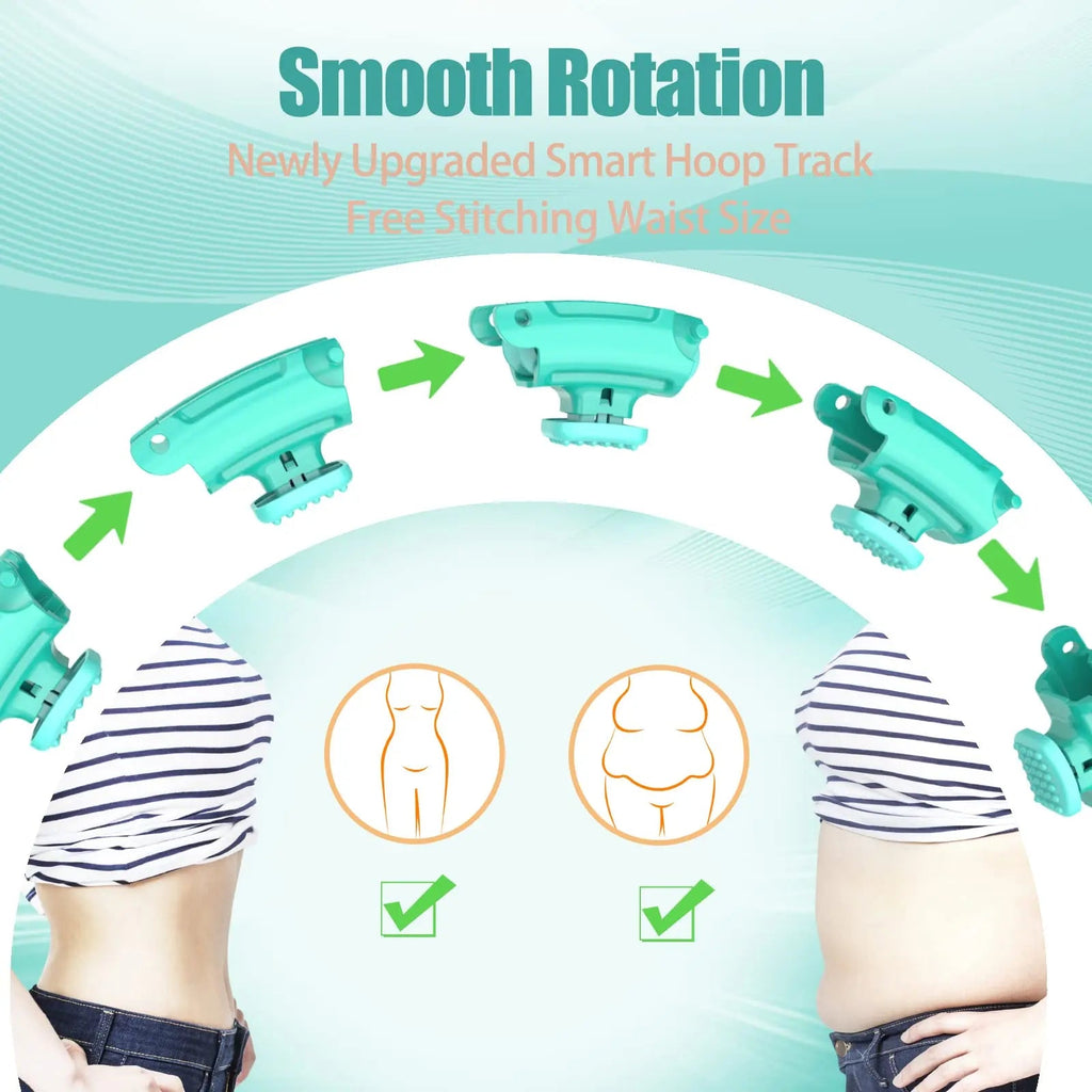 OurStarry 32 Knots Weighted Workout Hoop Plus Size, Smart Waist Exercise Ring - TrustMedUSA
