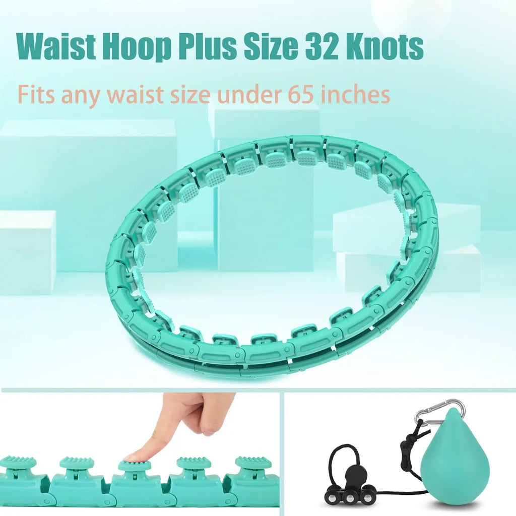 OurStarry 32 Knots Weighted Workout Hoop Plus Size, Smart Waist Exercise Ring - TrustMedUSA
