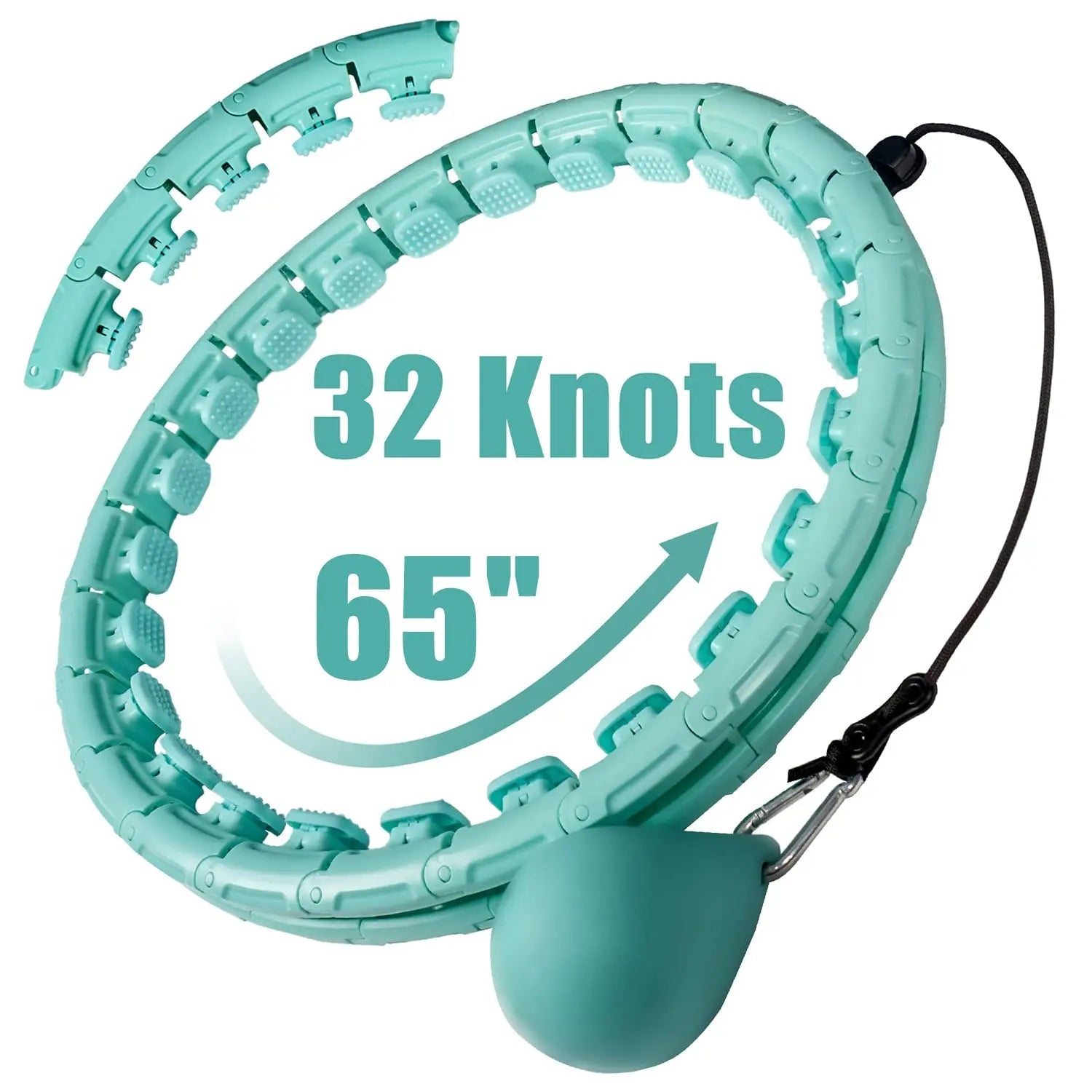 OurStarry 32 Knots Weighted Workout Hoop Plus Size, Smart Waist Exercise Ring - TrustMedUSA
