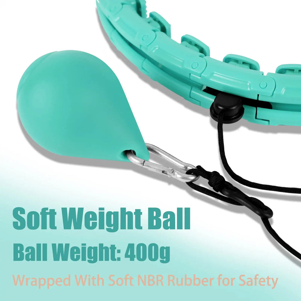OurStarry 32 Knots Weighted Workout Hoop Plus Size, Smart Waist Exercise Ring - TrustMedUSA