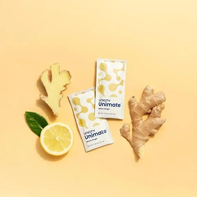 Ourtown Unicity Unimate Green Mate Leaf Powder Extract with Lemon and Ginger Flavor - TrustMedUSA