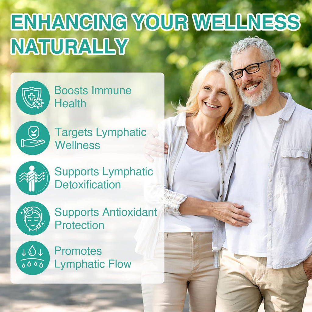 owegel Liposomal Lymphatic Drainage Drops 2000mg – Immune & Lymph System Support – Lymphatic Detox and Cleanse with Echinacea, Red Clover, Dandelion & Cleavers – Sugar-Free, Alcohol-Free – 2 FL OZ - Maple Wellness Supplements