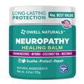 OWELL NATURALS Neuropathy Healing Balm, Fast Acting, with Frankincense, Myrrh, Coconut Oil & Beeswax, Natural Ingredients – Soothe, Protect & Repair, 4 oz (Pack of 1) - TrustMedUSA
