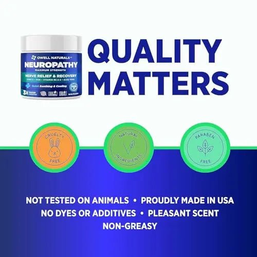 OWELL NATURALS Neuropathy Nerve Relief Cream - Maximum Strength Relief Cream for - TrustMedUSA