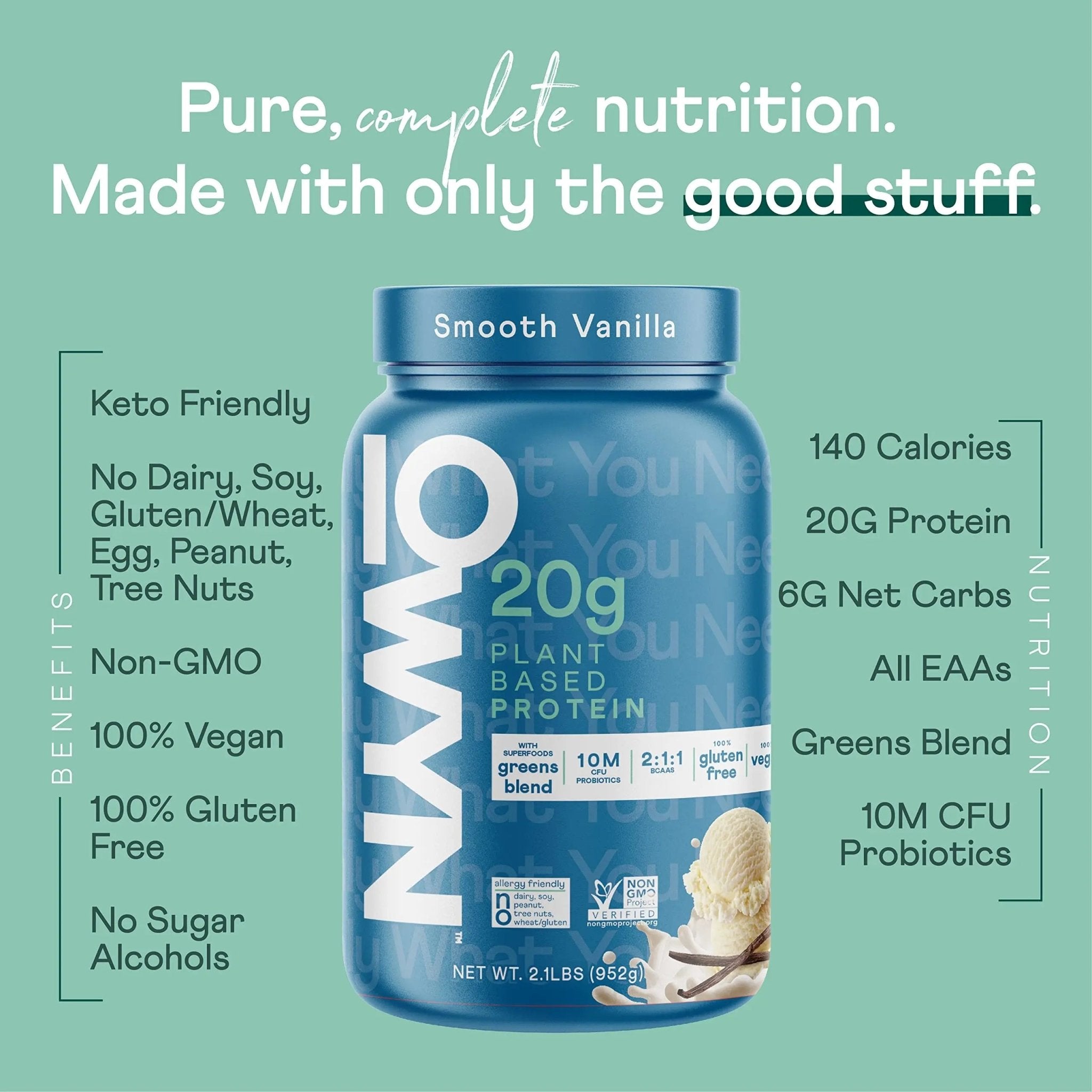 OWYN Only What You Need Plant Based Protein Powder with 20g Protein, Probiotics - TrustMedUSA