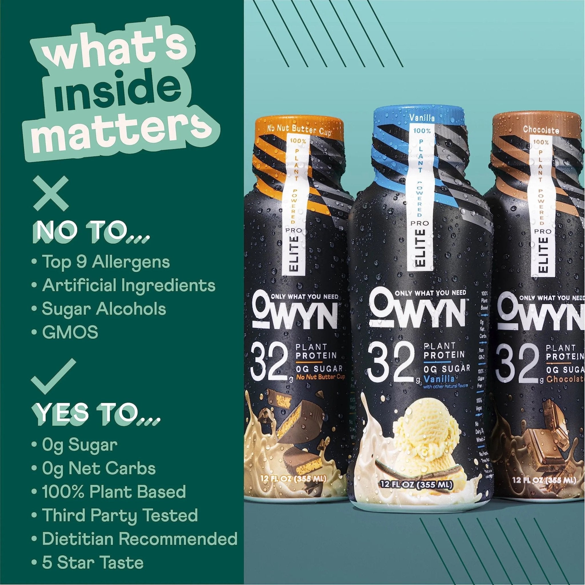 OWYN Only What You Need Pro Elite Vegan High Protein Keto Shake, 32g Protein, 9 Amino - TrustMedUSA