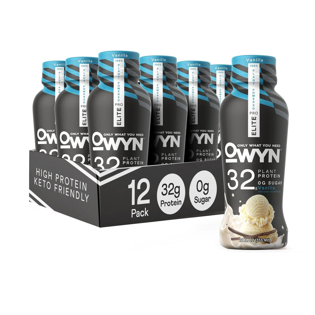 OWYN Only What You Need Pro Elite Vegan Plant Based High Protein Shake, Vanilla - TrustMedUSA