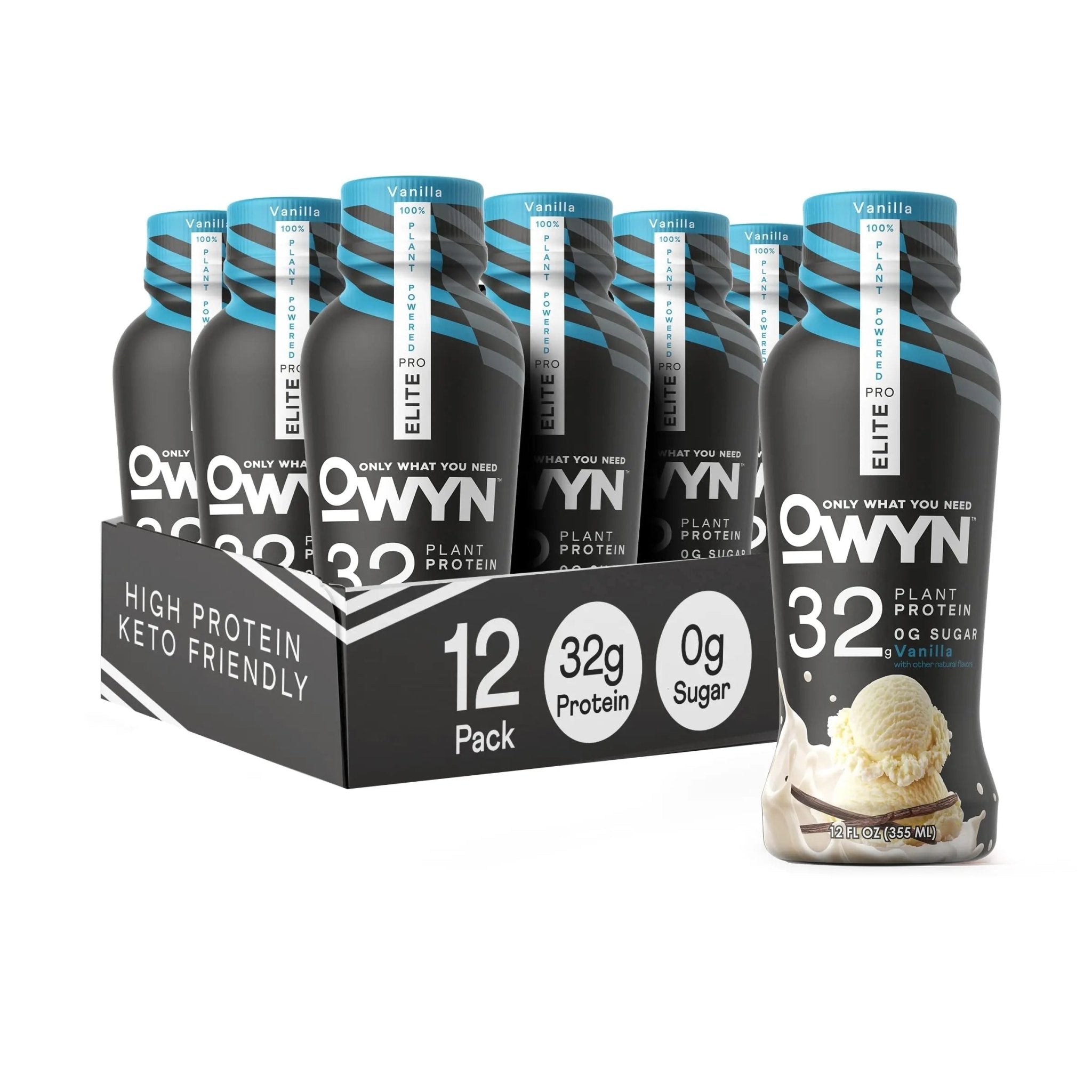 OWYN Only What You Need Pro Elite Vegan Plant Based High Protein Shake, Vanilla - TrustMedUSA