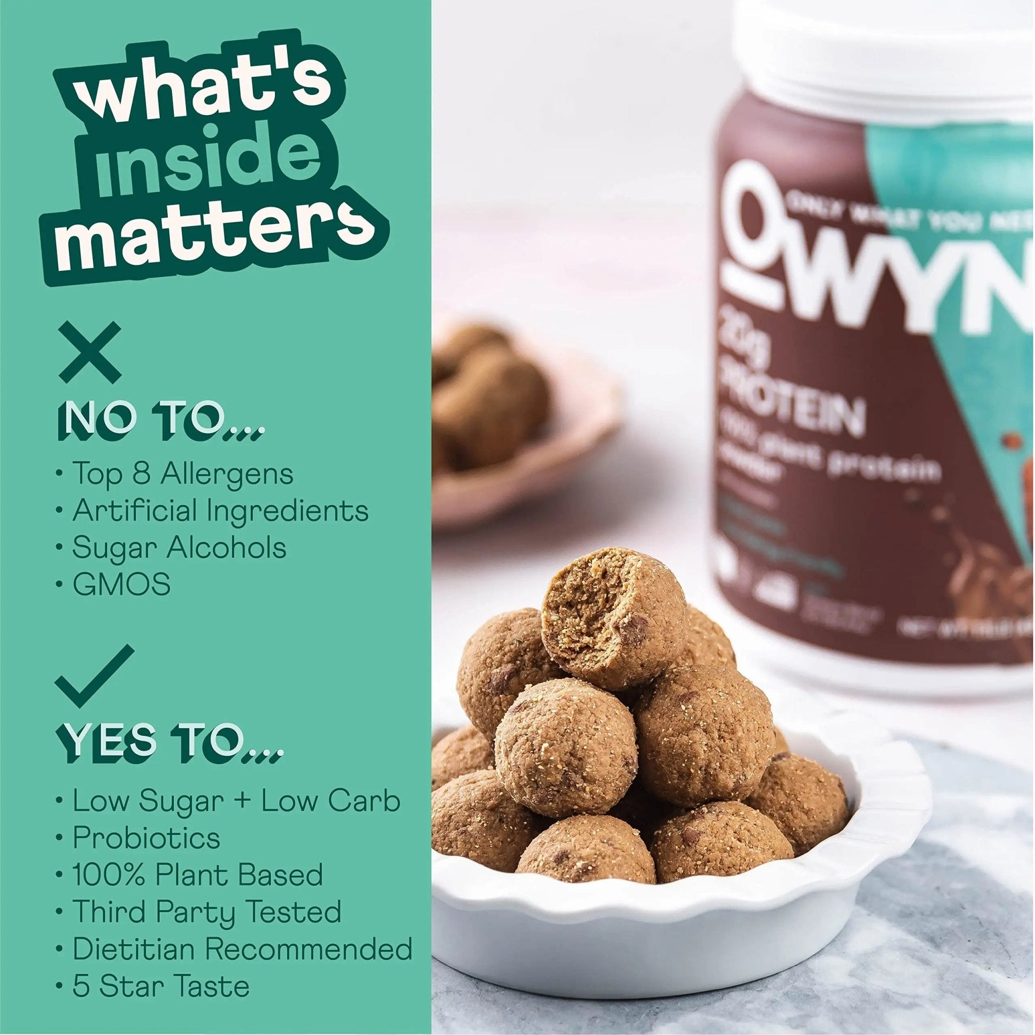 OWYN Only What You Need Vegan Protein Powder, 20g Plant Based Protein, Probiotics - TrustMedUSA