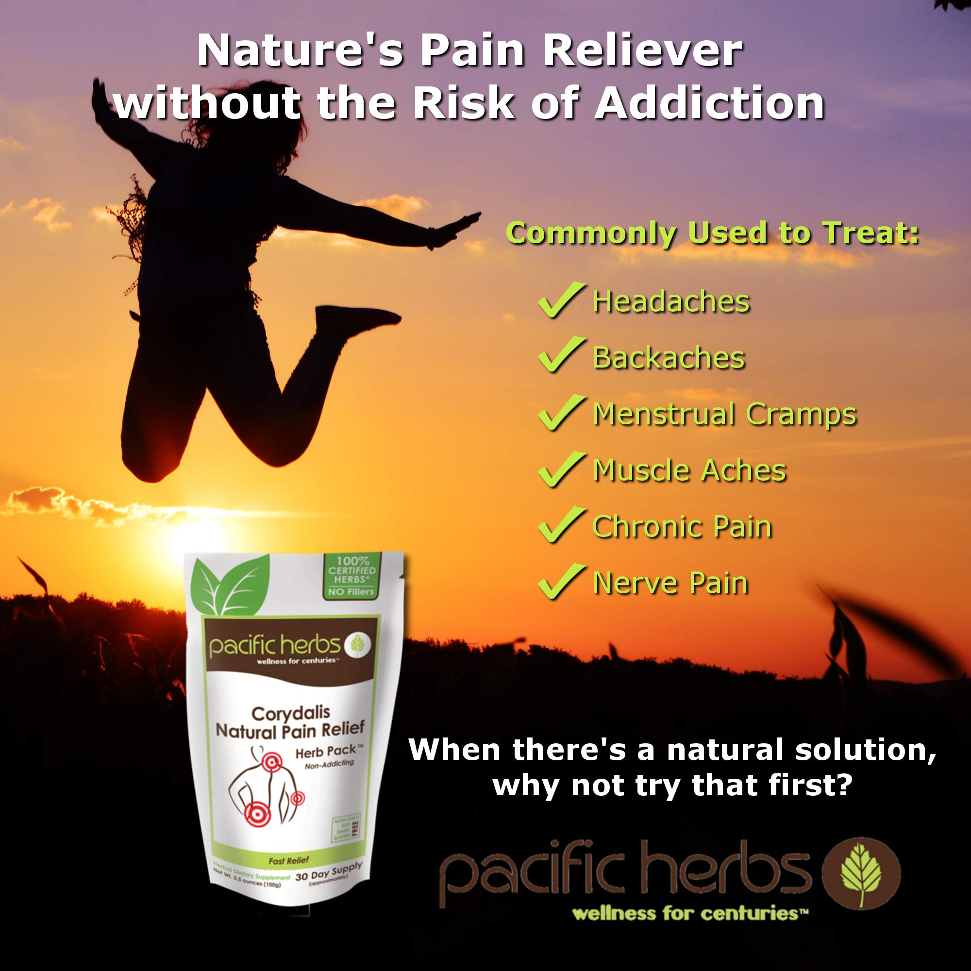 Pacific Herbs Corydalis Natural Pain Relief Herbs - TrustMedUSA