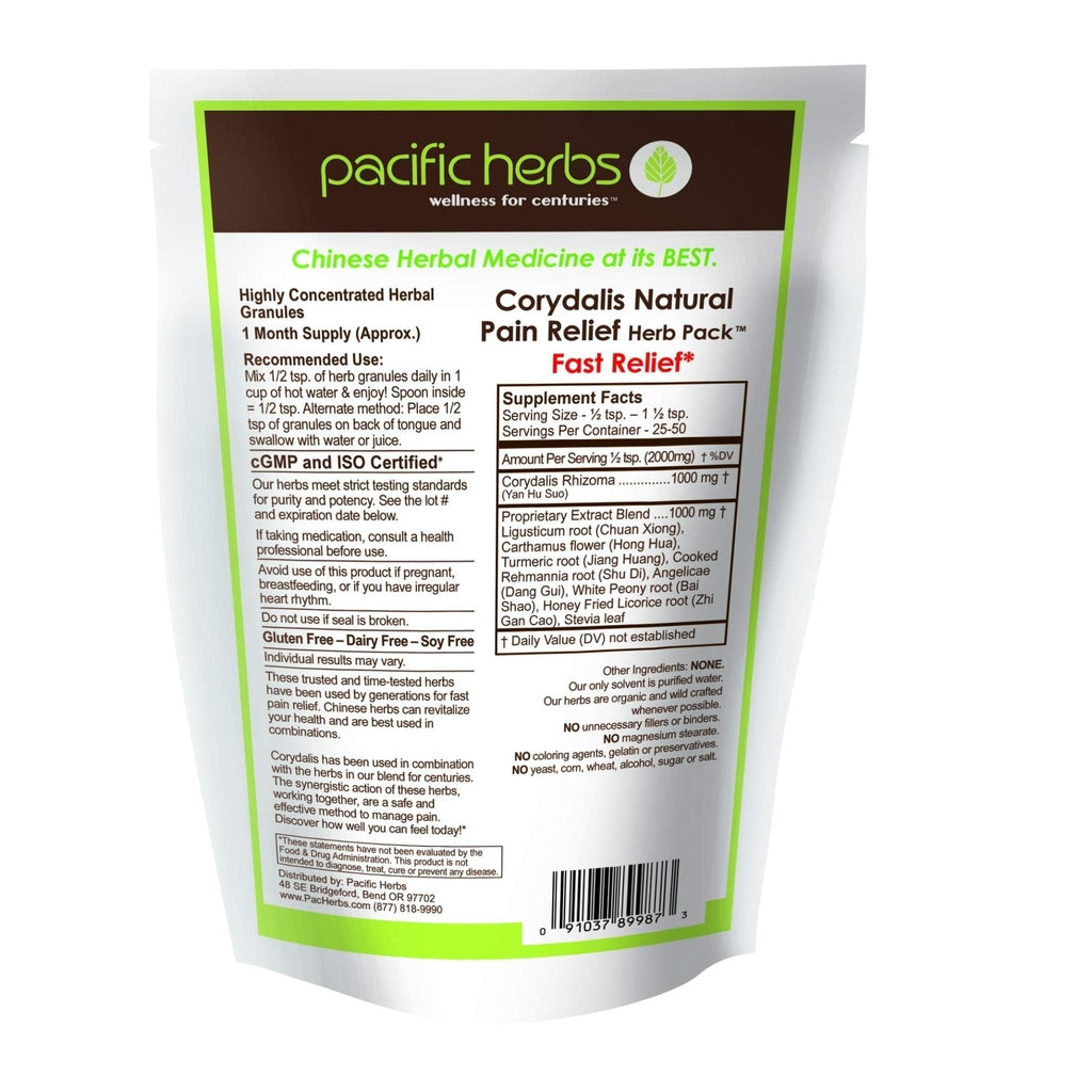Pacific Herbs Corydalis Natural Pain Relief Herbs - TrustMedUSA