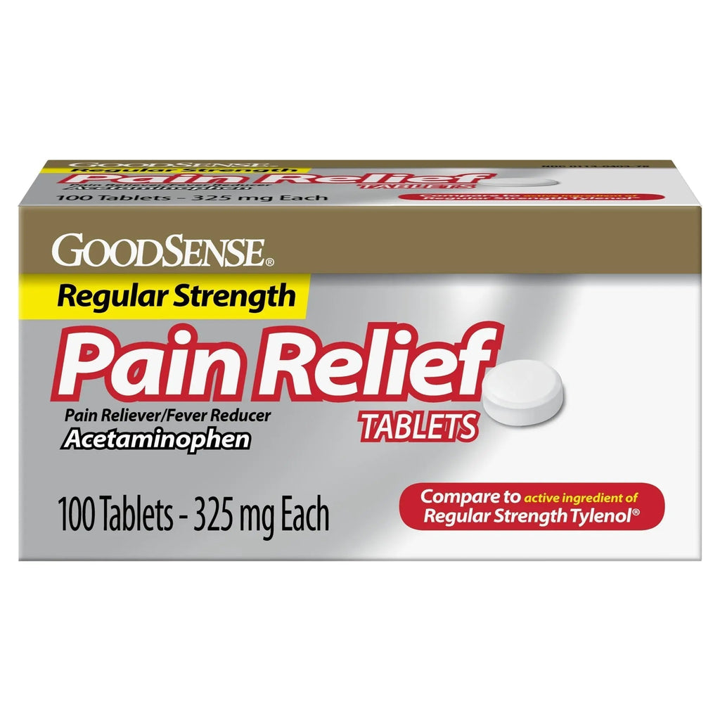 Pain Relief, Acetaminophen Tablets 325 mg, Regular Strength, Pain Reliever and Fever Reducer - TrustMedUSA