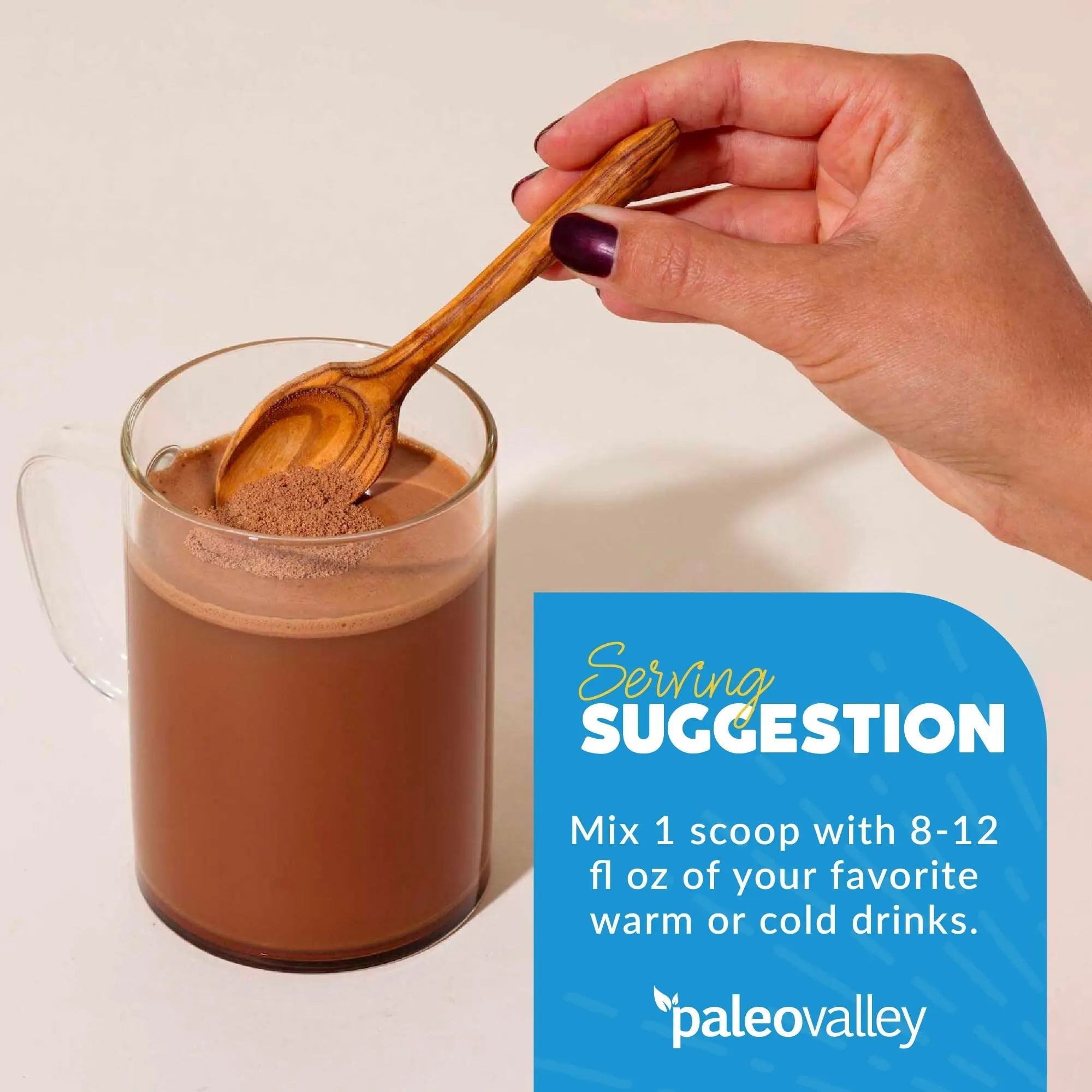 Paleovalley 100% Grass Fed Bone Broth Protein Powder - Chocolate - Rich in Collagen - TrustMedUSA
