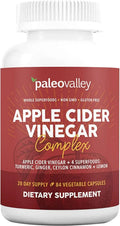 Paleovalley Apple Cider Vinegar Complex with Superfoods - Turmeric, Ginger, Ceylon Cinnamon and Lemon - 84 Vegetable Capsules - TrustMedUSA