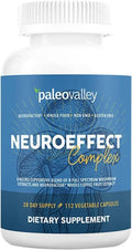 Paleovalley NeuroEffect - Neuro Mushroom Coffee Nutritional Supplement for Focus, Memory, and Energy Support - 28-Day Supply - 8 Full Spectrum Mushroom and Whole Coffee Fruit Extracts - TrustMedUSA
