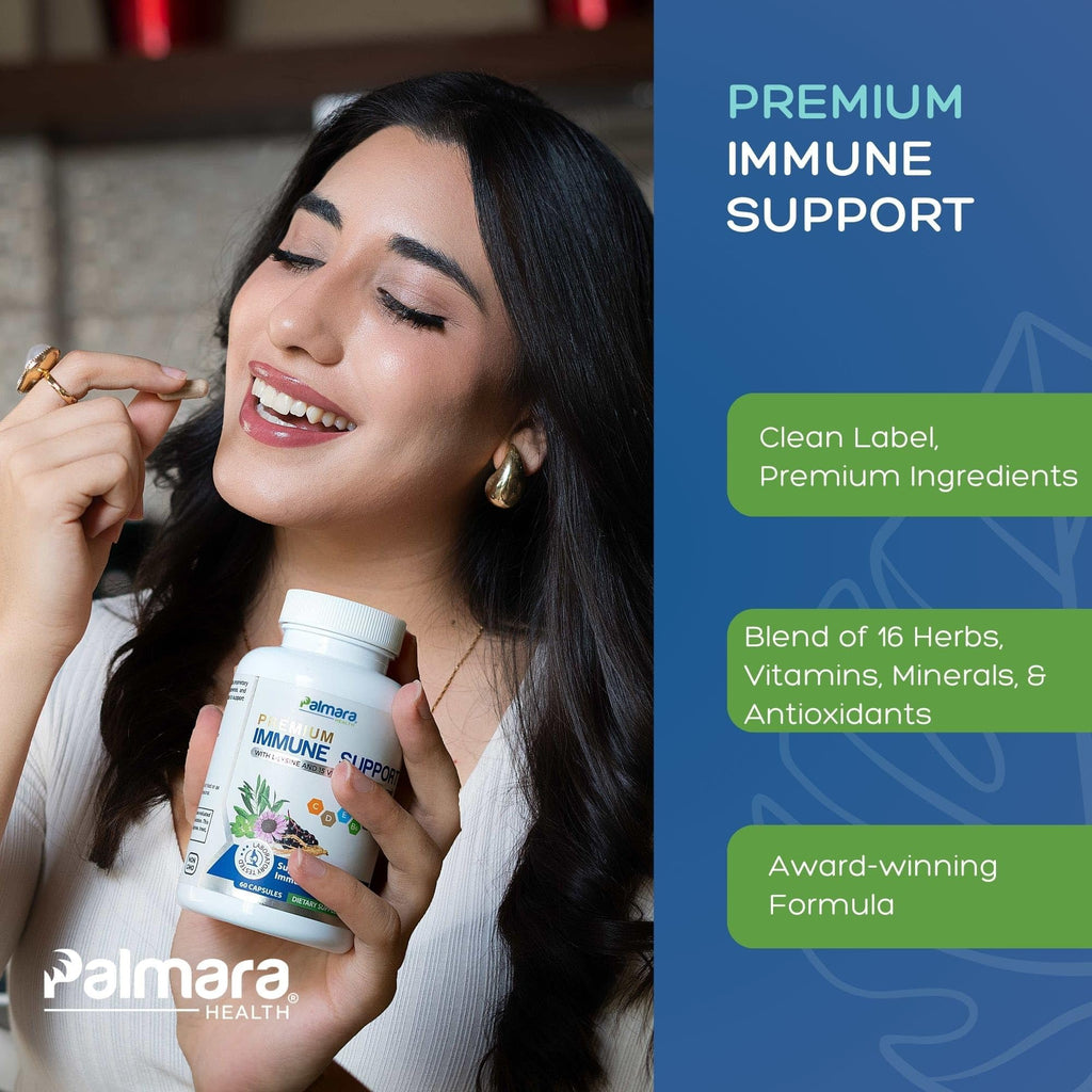 Palmara Health Premium Immune Support, 60 Capsules - Maple Wellness Supplements