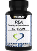 Palmitoylethanolamide 630 mg + Luteolin Standardized 98%- Micronized Pea 99% Highly Purified and Bioavailable - Made in USA - Supplement for Men and Women - 120 Veggie Capsules - TrustMedUSA