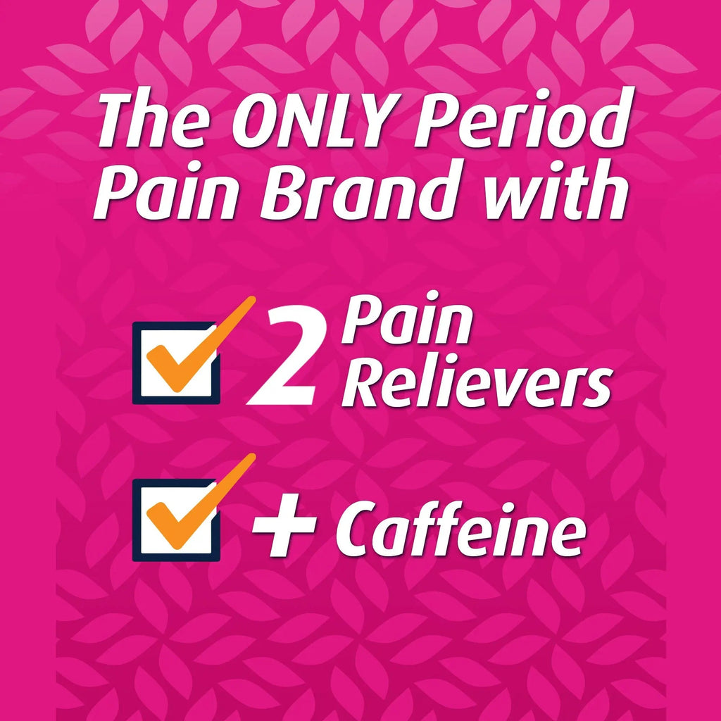 Pamprin Maximum Strength Formula, 24 Caplets (Pack of 3) - TrustMedUSA